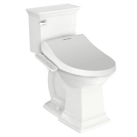 American Standard Town Square S 1.28 GPF Two Piece Elongated Chair Height Toilet + Advanced Clean 1.0 SpaLet™ Elongated Heated Bidet Seat with Side Panel Controls and Slow Close Hinges
White